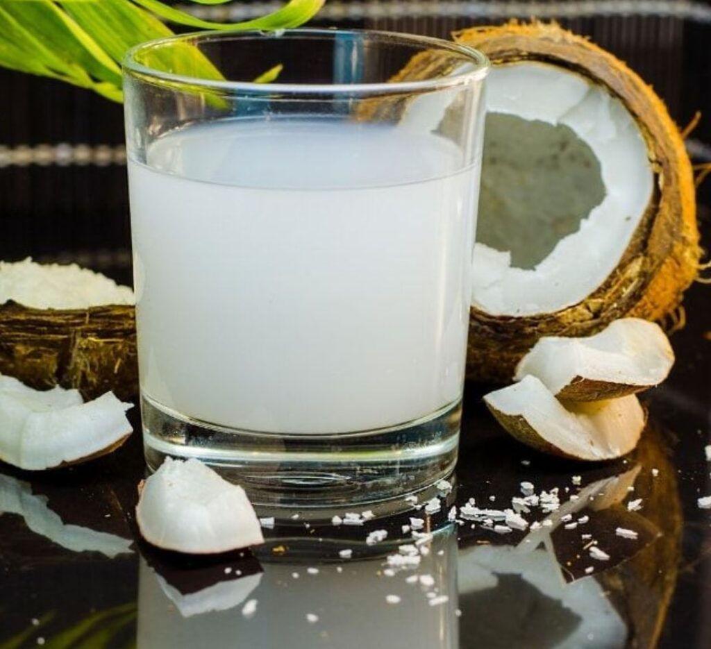 Coconut Milk Study pink drink