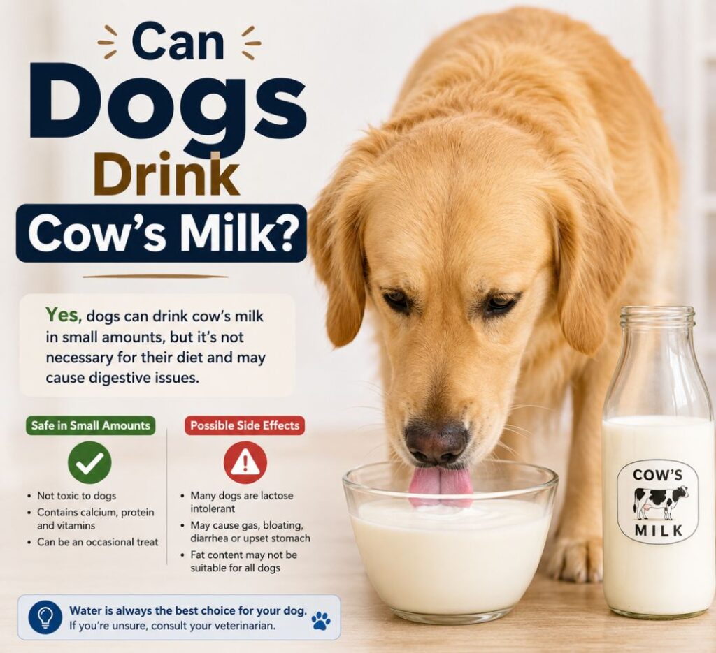can dogs drink milk