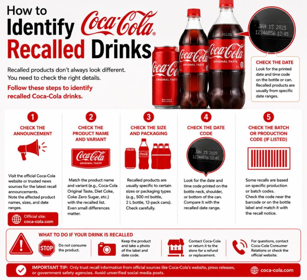 coca cola recalls drinks