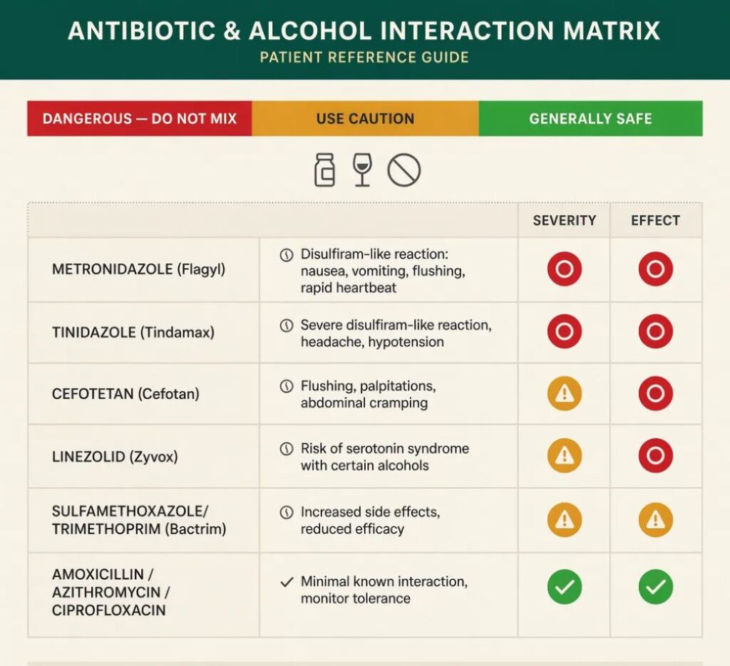 can you drink alcohol while taking antibiotics