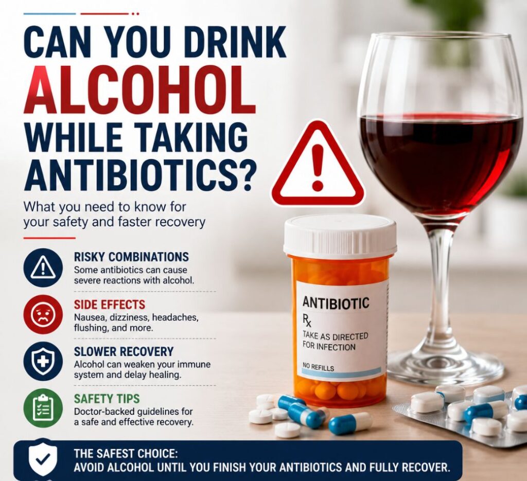 can you drink alcohol while taking antibiotics