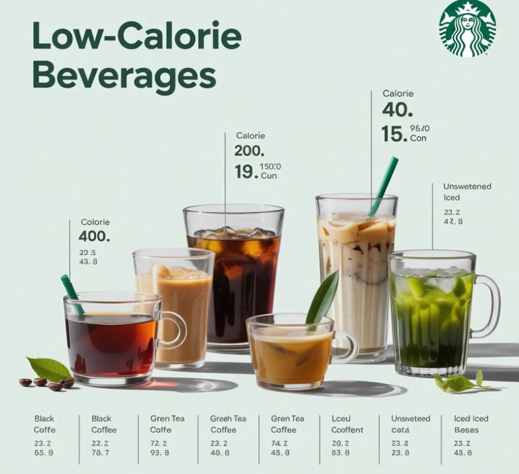 starbucks drink with least calories
