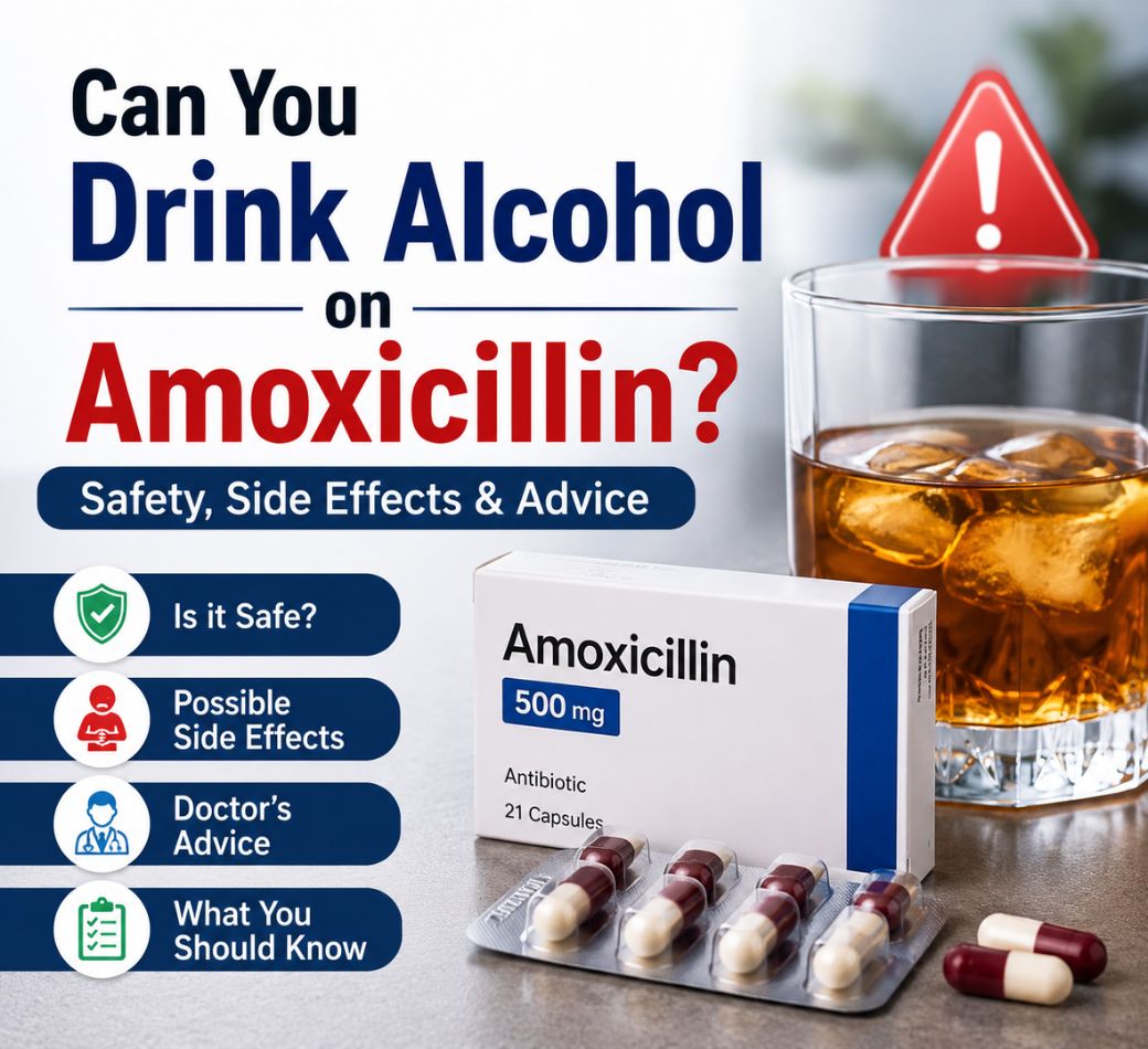 can you drink on amoxicillin