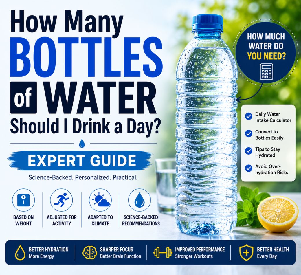 how many bottles of water should i drink a day