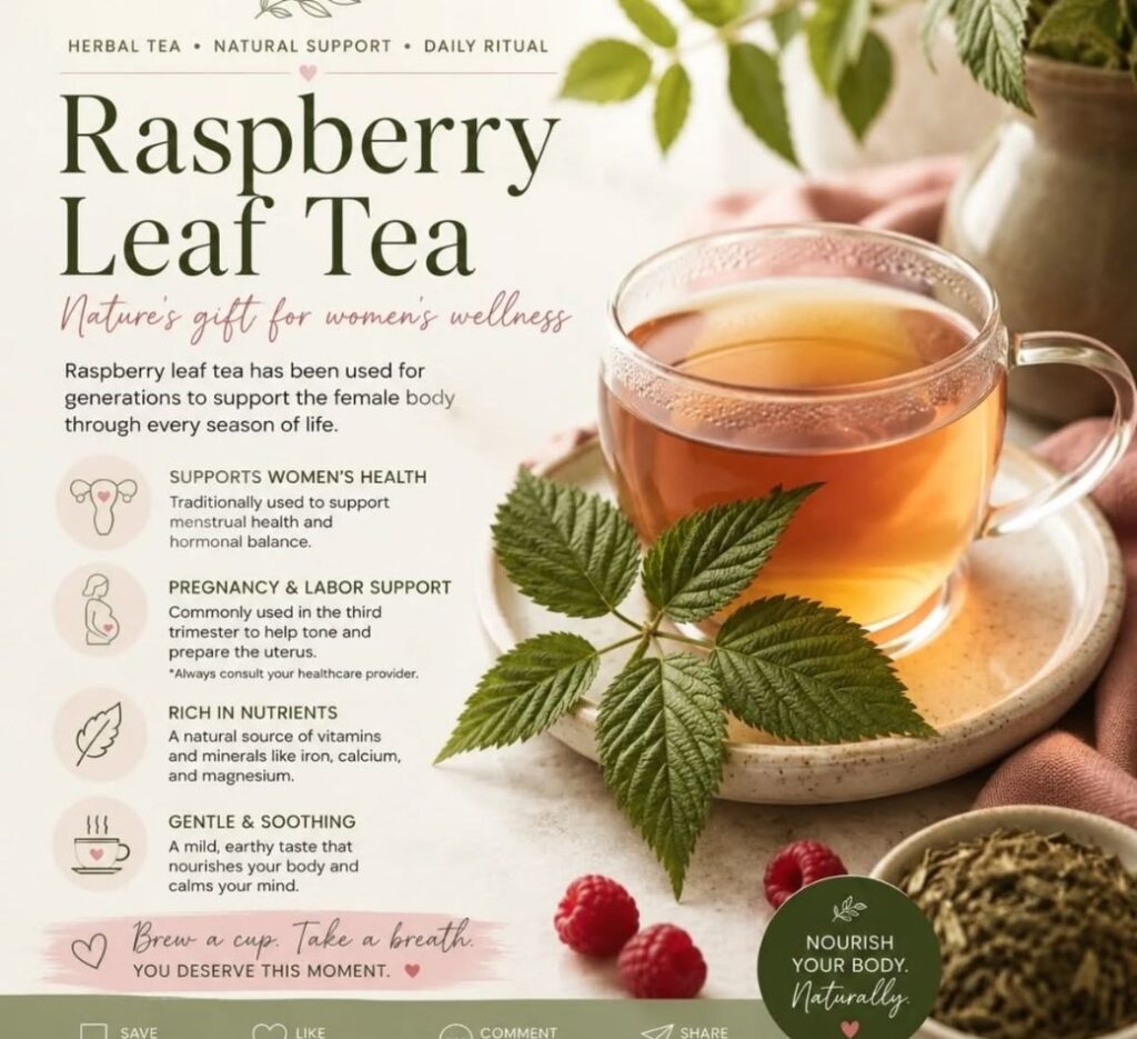 drink raspberry leaf tea