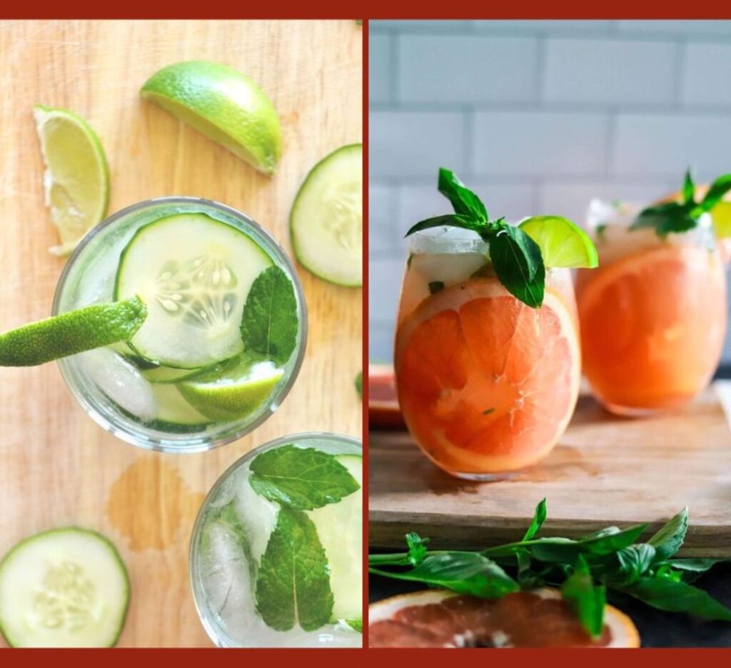 cocktail drinks with gin
