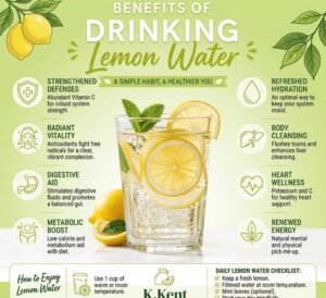 benefits of drinking lemon water
