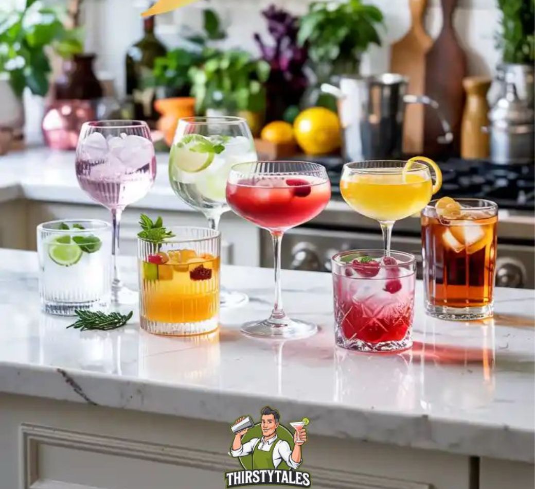 cocktail drinks with gin