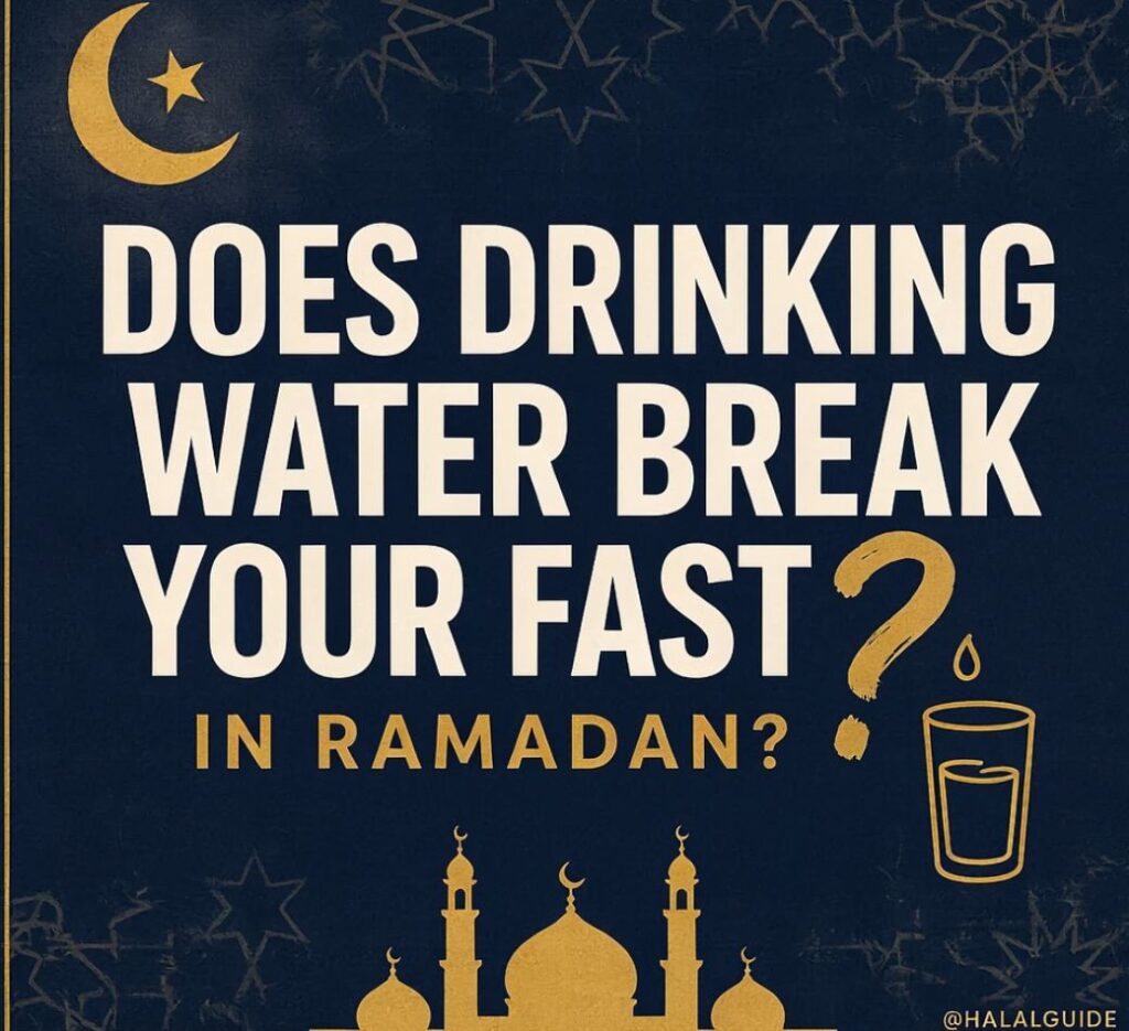 can you drink water during ramadan