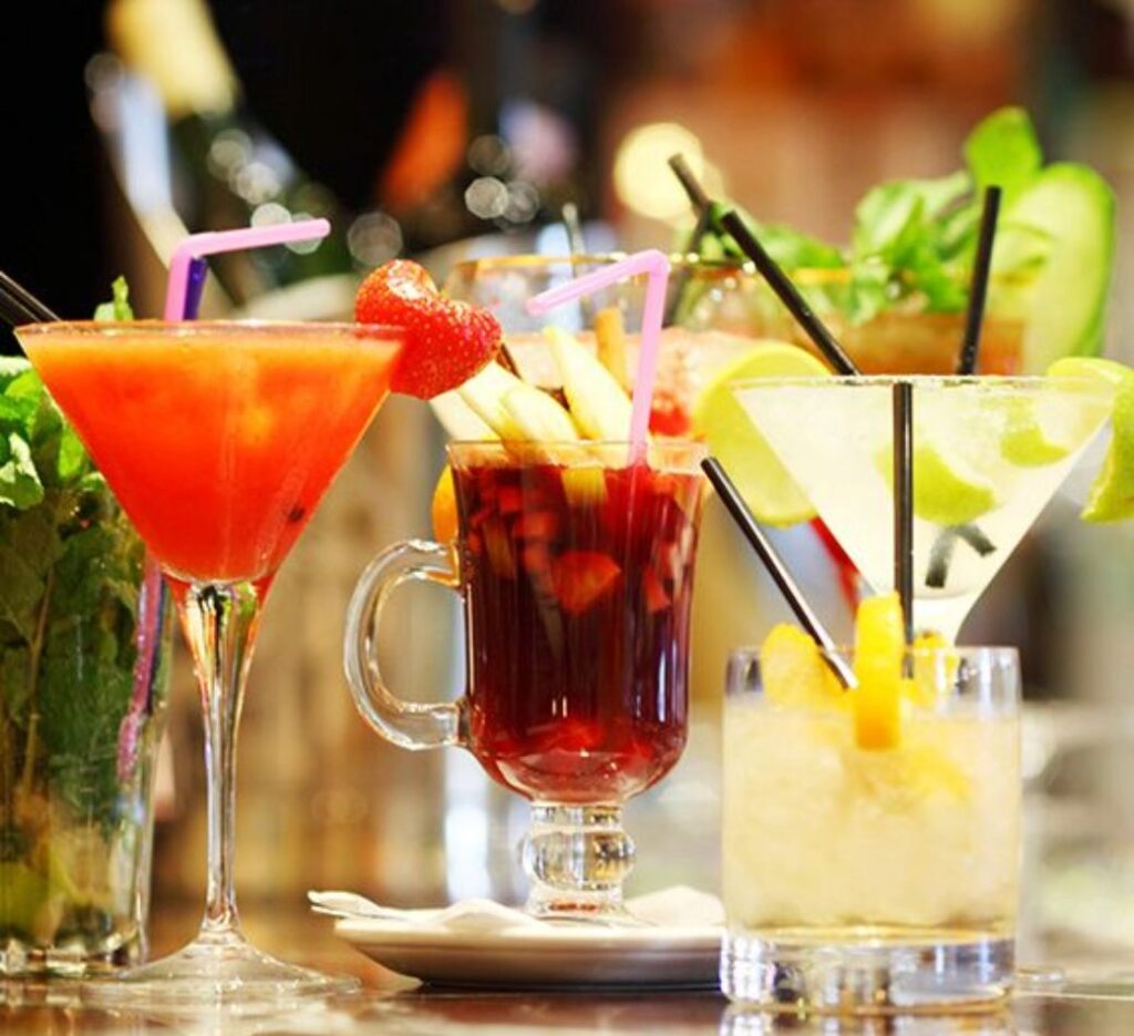 drinks to order at a bar