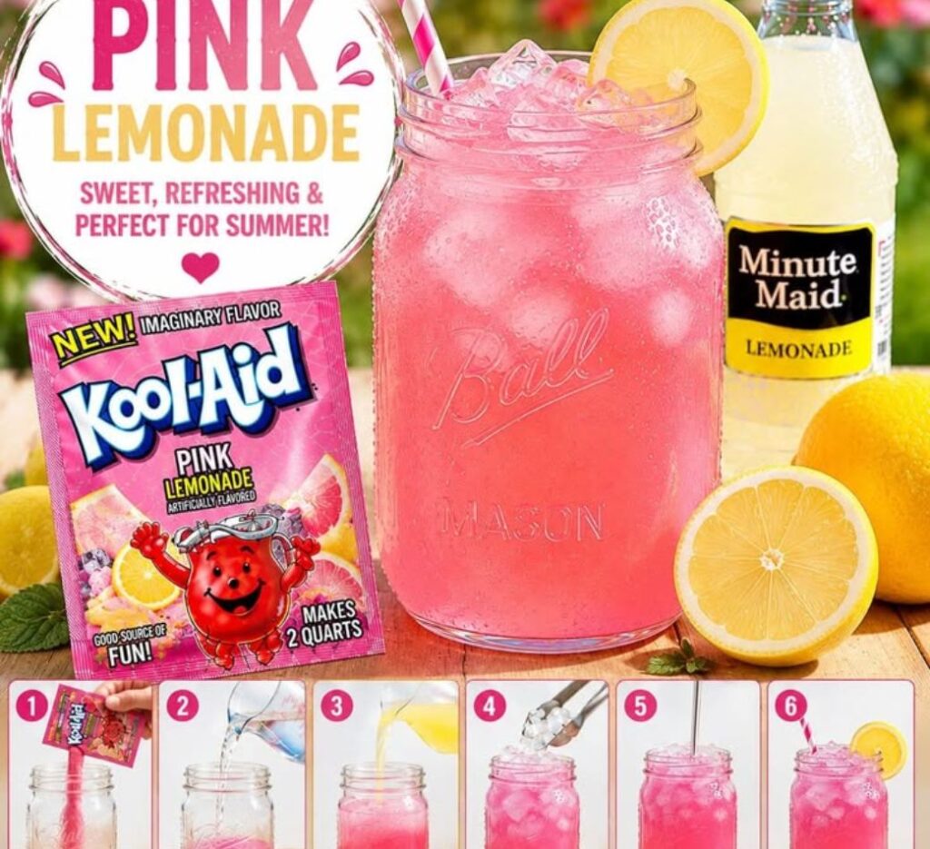 drinks with pink lemonade flavored vodka