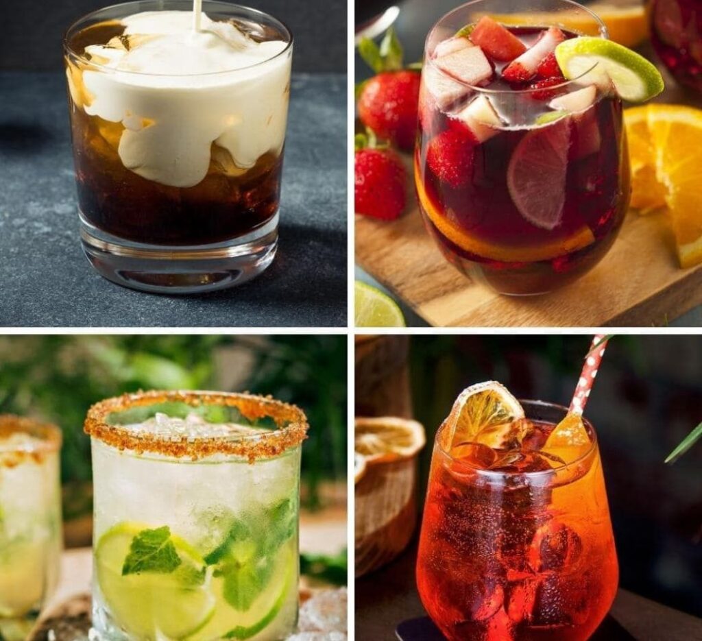 drinks to order at a bar