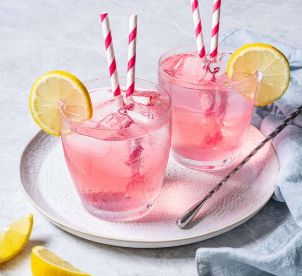 drinks with pink lemonade flavored vodka