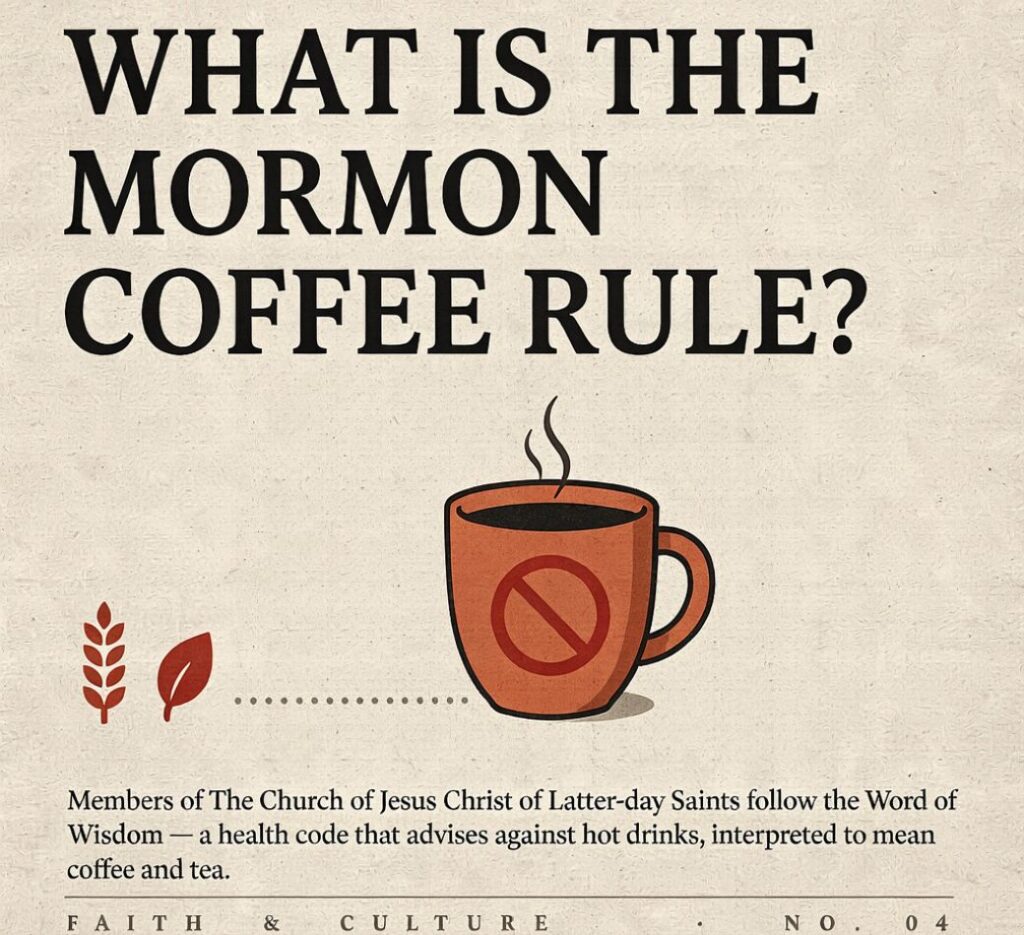 why can't mormons drink coffee
