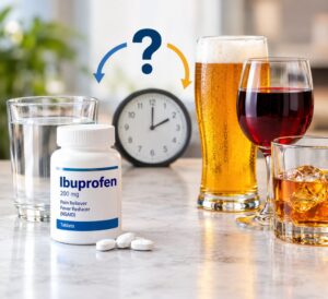 how long after taking ibuprofen can you drink alcohol