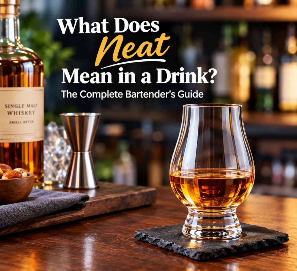 what does neat mean in a drink"